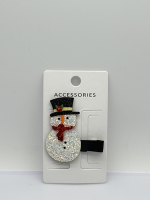 Cute Christmas Snowman Hair Clip