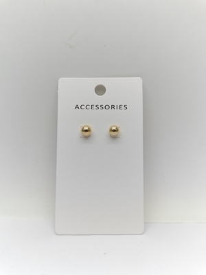 Durable Basic Design Metal Pearl Earrings for Unisex
