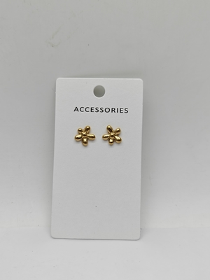 Basic Design Flower Metal Earrings for Women