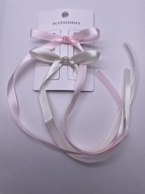 2-Packs of Bow Knot Hair Clips for Kids Autumn Season Essential
