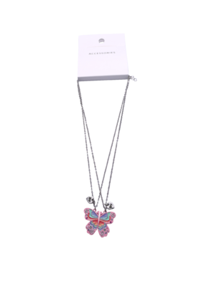 Cute Magnetic Butterfly BFF Necklaces for 2 Enamel Butterfly Friendship Necklace for Teen Girls Women Best Friend Birthday Gift